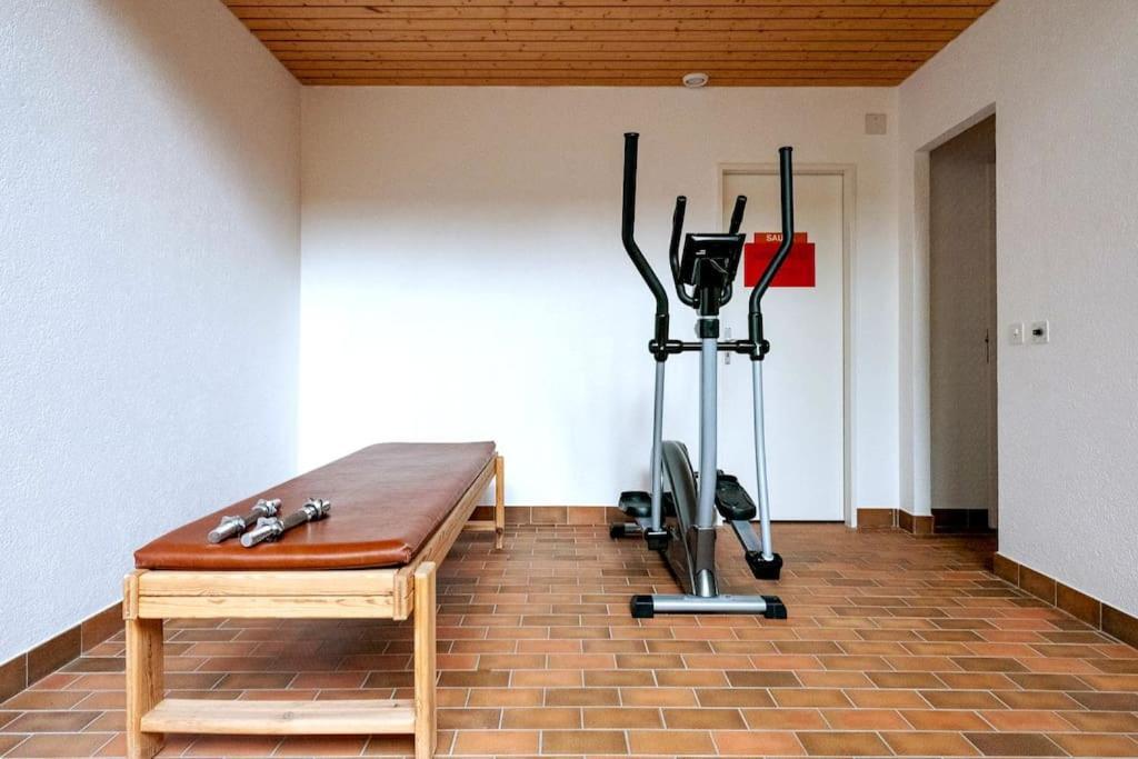 Small But Wow! Studio With Pool @ The Central Lake Crans-Montana Kültér fotó